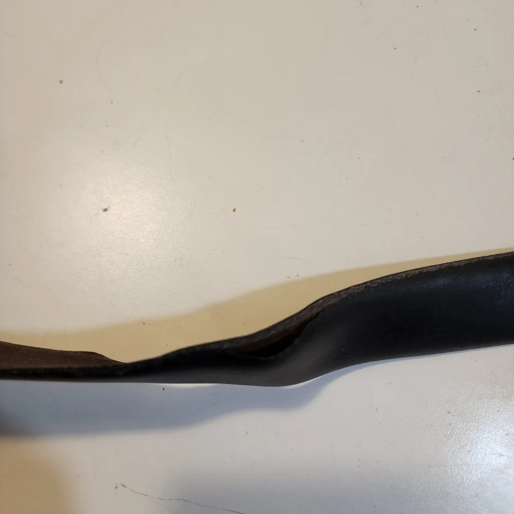 Christian Dior Vintage Men's Black Leather Belt Size 38